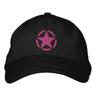 Stern-Schablone Vintage-Aufkleber Stylische Sticke Bestickte Baseballkappe