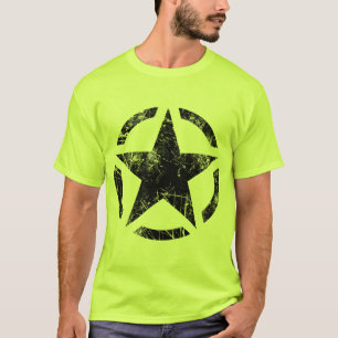 Stern-SchabloneVintage Grunge-Art T-Shirt