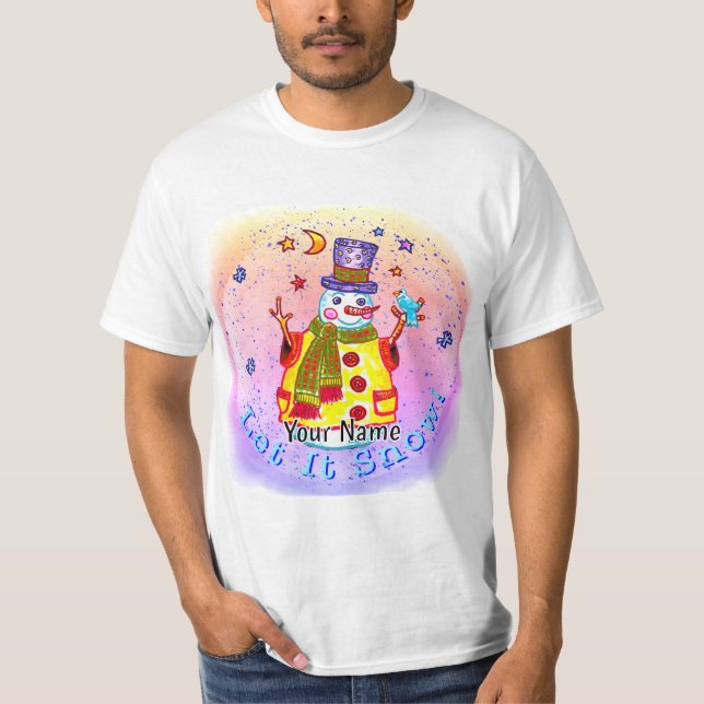 Stern Schneemann T-Shirt (Vorderseite)