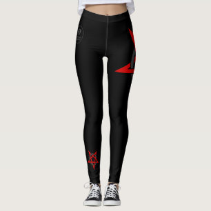 Stern - Schwarz - Emo - Goth - Leggings