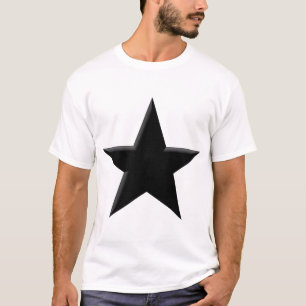 Stern - Schwarz T-Shirt