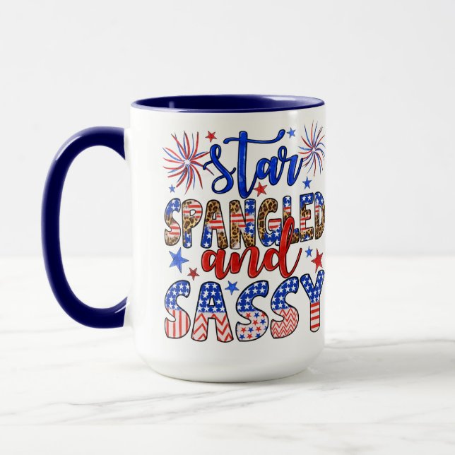 Stern-Spangle und kompakt Tasse (Links)