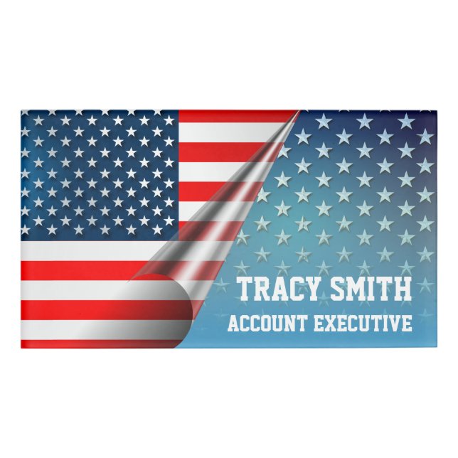 Stern-Spangled Art Namenschild (Vorderseite)