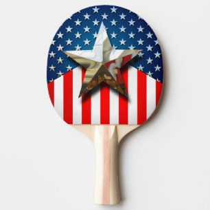 Stern-Spangled Art Tischtennis Schläger