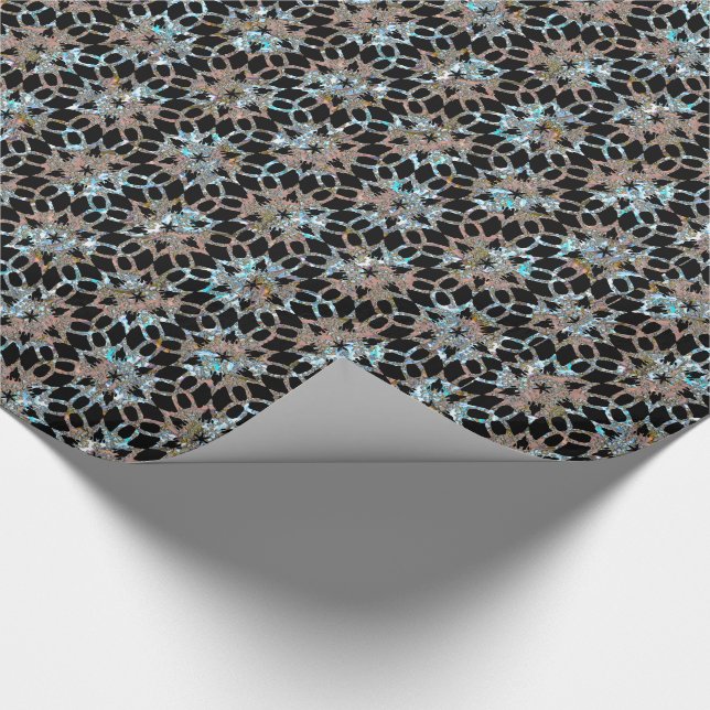 Stern-Spitze-Muster viktorianisch Geschenkpapier (Ecke)