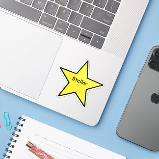 Stern Sticker – Lustiger Minimal Sticker