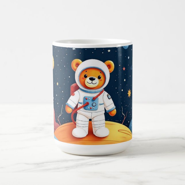 Stern-Teddy-Figur-Vibes Kaffeetasse (Mittel)