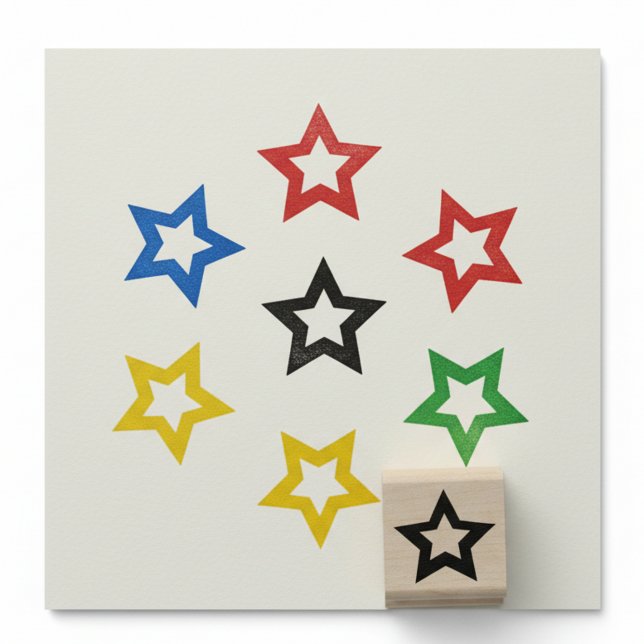 Stern Treuekarte Mini Stempel (Mini star stamp. Great for use as loyalty card stamper.)