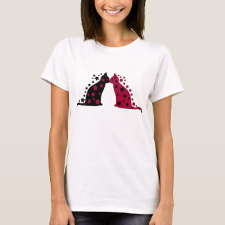 Stern u. Mond, die Katzen küssen T-Shirt
