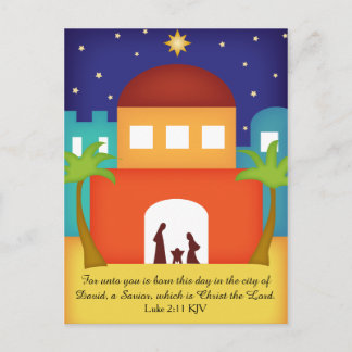 Stern über Bethlehem-WeihnachtsGeburt Christi Feiertagspostkarte