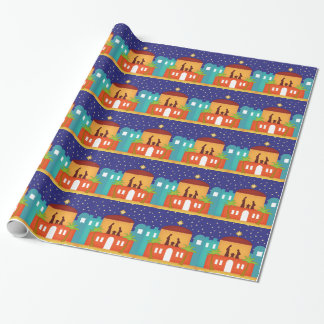 Stern über Bethlehem-WeihnachtsGeburt Christi Geschenkpapier