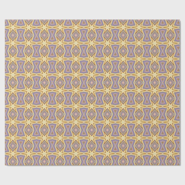 Stern- und Diamant-Geschenkpapier Geschenkpapier (Flach)