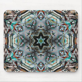 Stern und Hexagon Kaleidoskop mit leichter Textur Mousepad