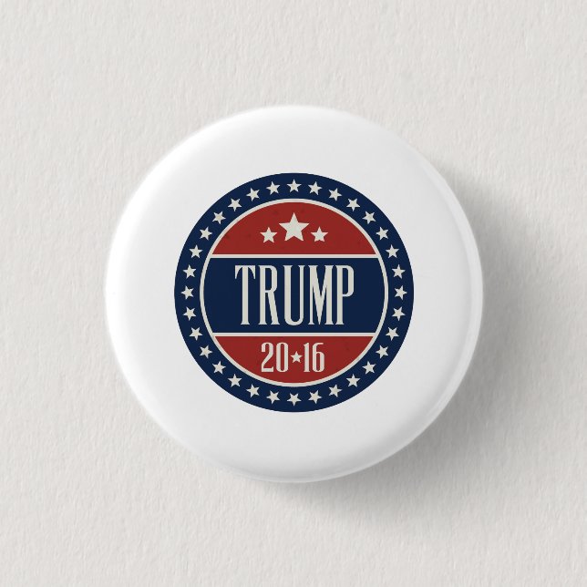 Stern-und Kreis-Abzeichen des Trumpf-2016 Button (Vorderseite)