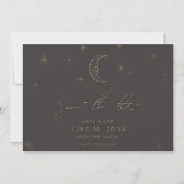 Stern und Mond Himmels-Save-the-Date Save The Date