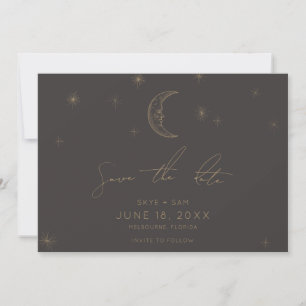 Stern und Mond Himmels-Speichern Sie das Datum mit Save The Date