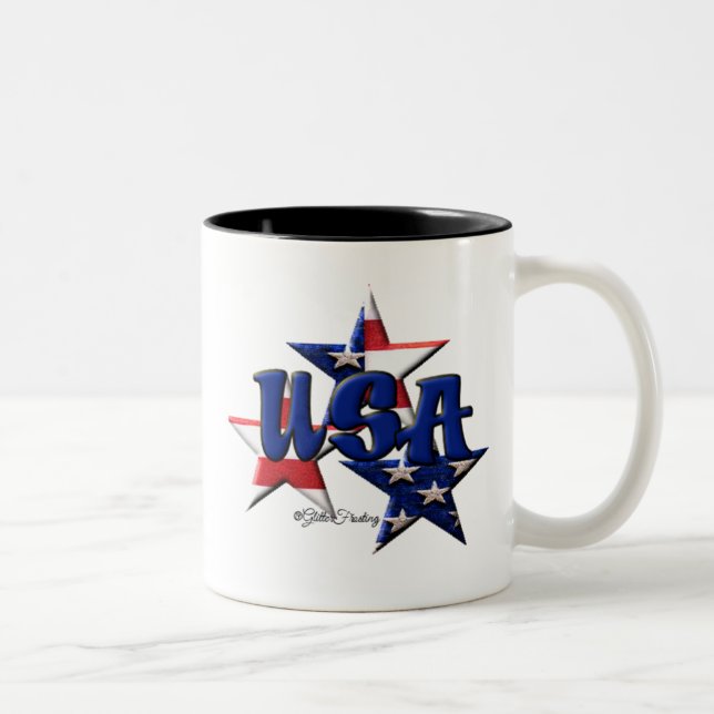Stern USA Zweifarbige Tasse (Rechts)