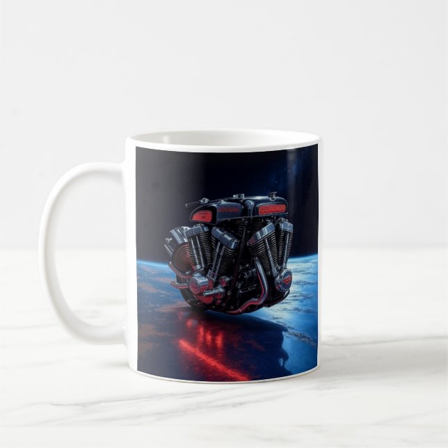 Stern V-Twin-Motor Icon Kaffeetasse (Links)