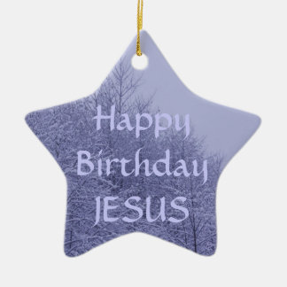 Stern-Verzierung, alles Gute zum Geburtstag Jesus Keramikornament