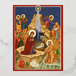 Stern von Bethlehem Folien Feiertagspostkarte