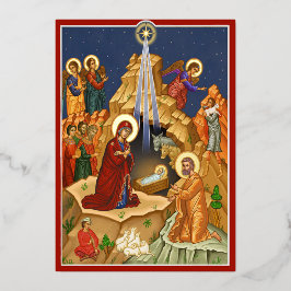 Stern von Bethlehem Folieneinladung