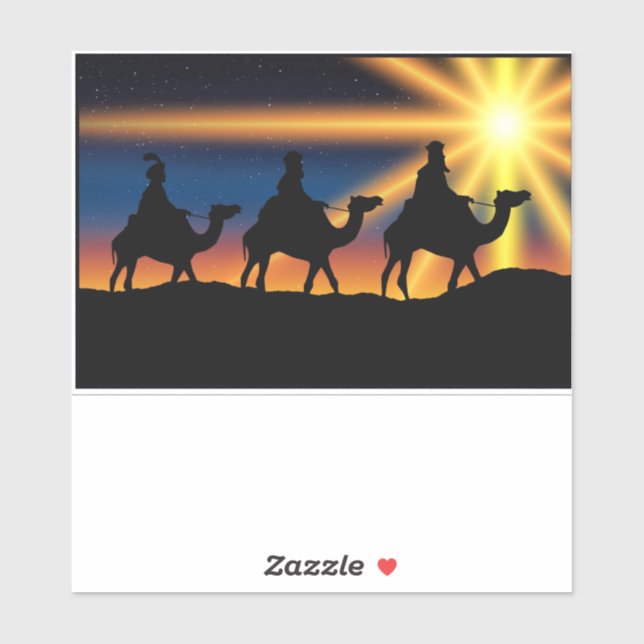 Stern von Bethlehem - Geburt Christi Aufkleber (Blatt)