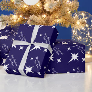 Stern von Bethlehem personalisiertes Weihnachten Geschenkpapier