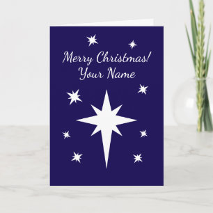 Stern von Bethlehem personalisiertes Weihnachten Karte