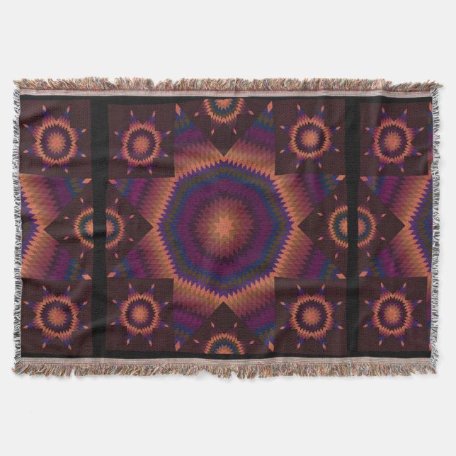 Stern von Bethlehem Quilt Decke (Vorderseite)