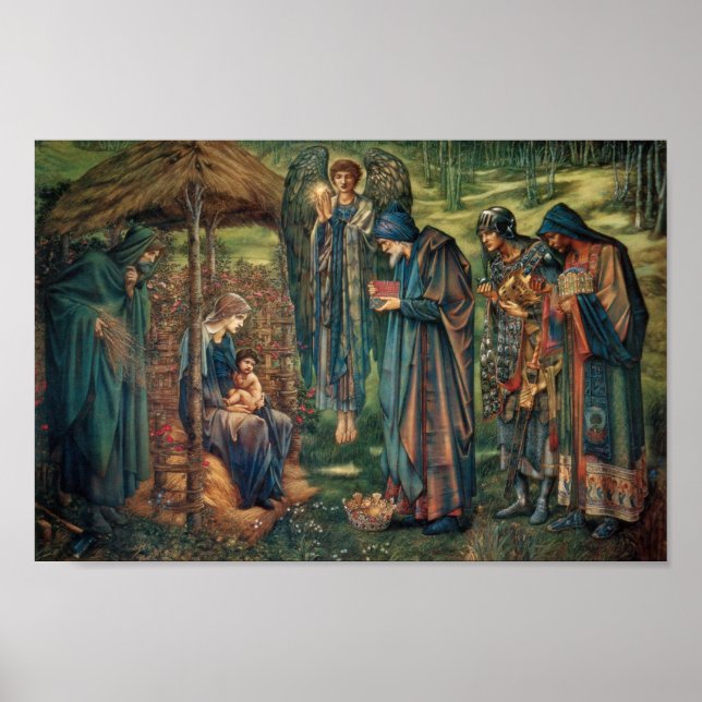 Stern von Bethlehem (von Edward Burne-Jones) Poster (Vorne)