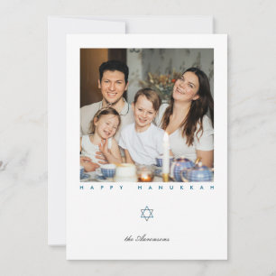 Stern von David Foto Hanukkah-Karte Feiertagskarte