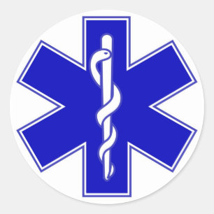Stern von Leben EMS-Aufkleber Runder Aufkleber