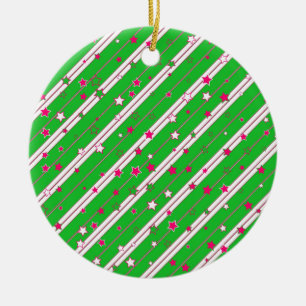 Stern-Weihnachtsdesign Keramik Ornament
