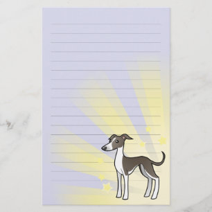 Stern-Windhund/Whippet/italienischer Windhund Briefpapier
