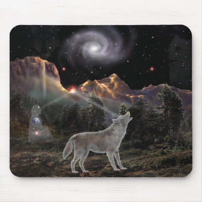 Stern-Wolf Mousepad (Vorne)