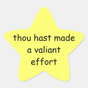 Stern "You try" Stern-Aufkleber