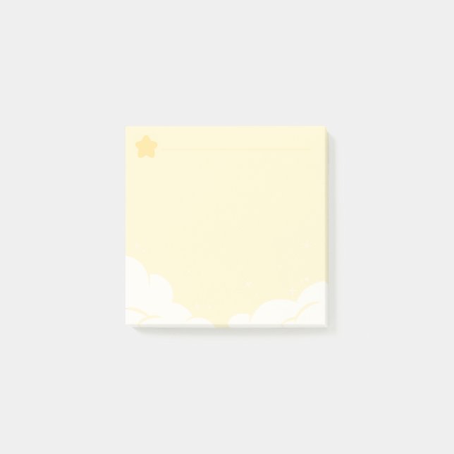 Sternanmerkung Auflage-Gelb Post-it Klebezettel (Vorderseite)