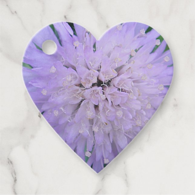 Sternaufkleber für lila Blume Geschenkanhänger (Vorderseite)