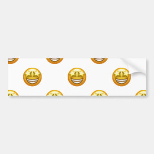 Sternaugen Emoji Autoaufkleber