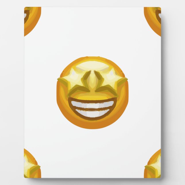 Sternaugen Emoji Fotoplatte (Vorderseite)