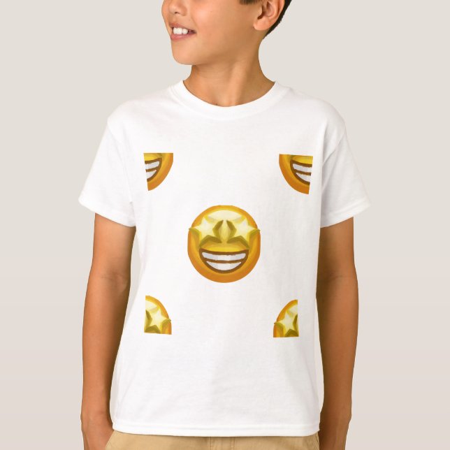 Sternaugen Emoji T-Shirt (Vorderseite)