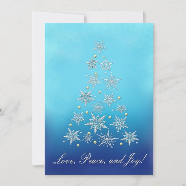 Sternbaum Feiertagskarte (Vorderseite)