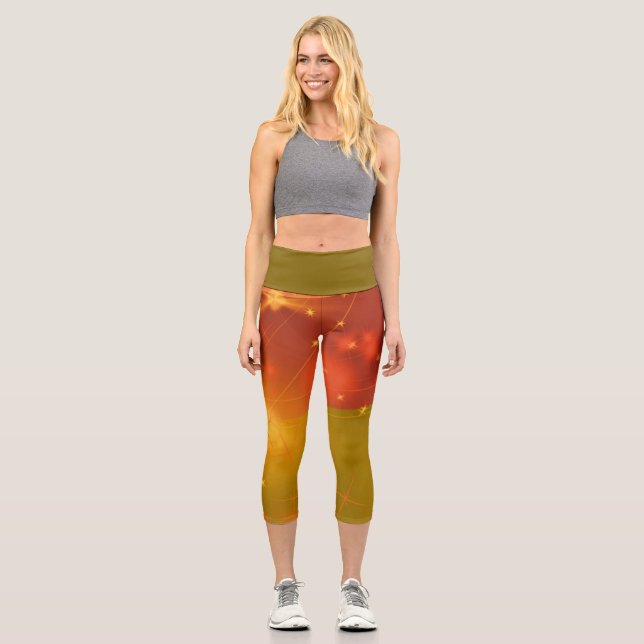 Sternbedruckte Leggings (Vorderseite)