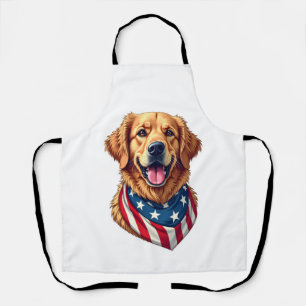 Sternbesäter Golden Retriever Vintage T-Shirt 4 Schürze