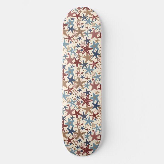 Sternbespangt Skateboard (Vorderseite)