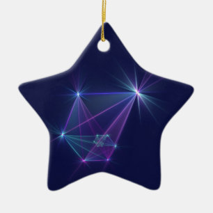 Sternbild, abstrakte Fantasy-Fraktalkunst Keramik Ornament
