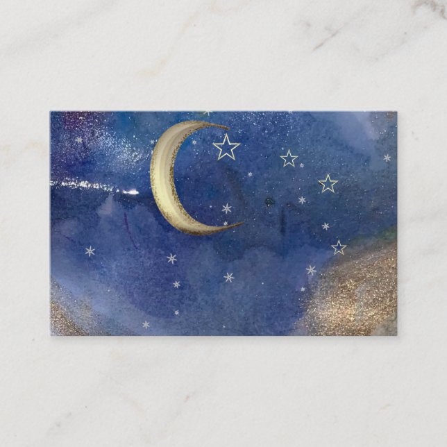 Sternbild, Astrologie, Mond, Stern Visitenkarte (Vorderseite)