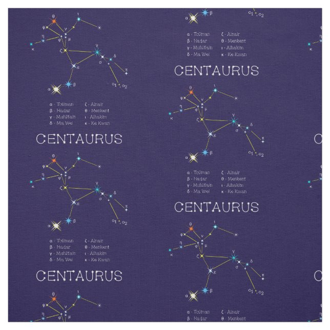 Sternbild Centaurus Stoff (Muster)