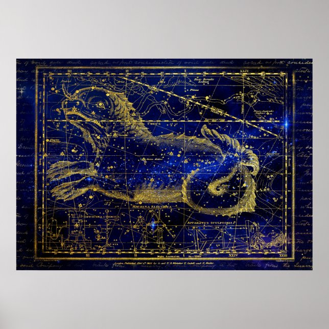 Sternbild Cetus Poster (Vorne)