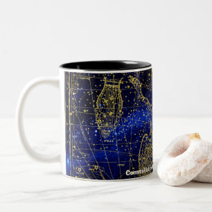 Sternbild des Eidechse Zweifarbige Tasse